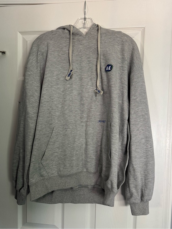 Ader Error Tops - AE Gray Hooded Sweatshirt - Classic Comfort Pullover